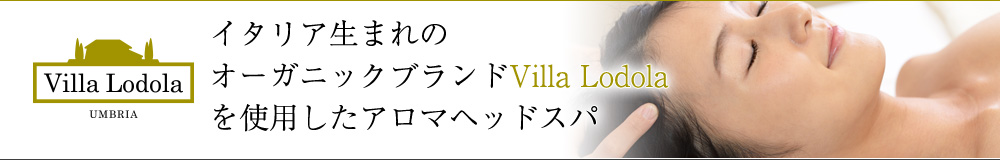 Villa Lodolaを使用したアロマヘッドスパ